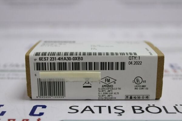 6ES7231-4HA30-0XB0, 6ES7 231-4HA30-0XB0 SIMATIC S7-1200, ANALOG INPUT, SB 1231, 1 AI ÜRT GARANTİSİ