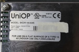 BKDR-16-0045 UNIOP 5.6 INC OPERATOR PANEL 2.EL
