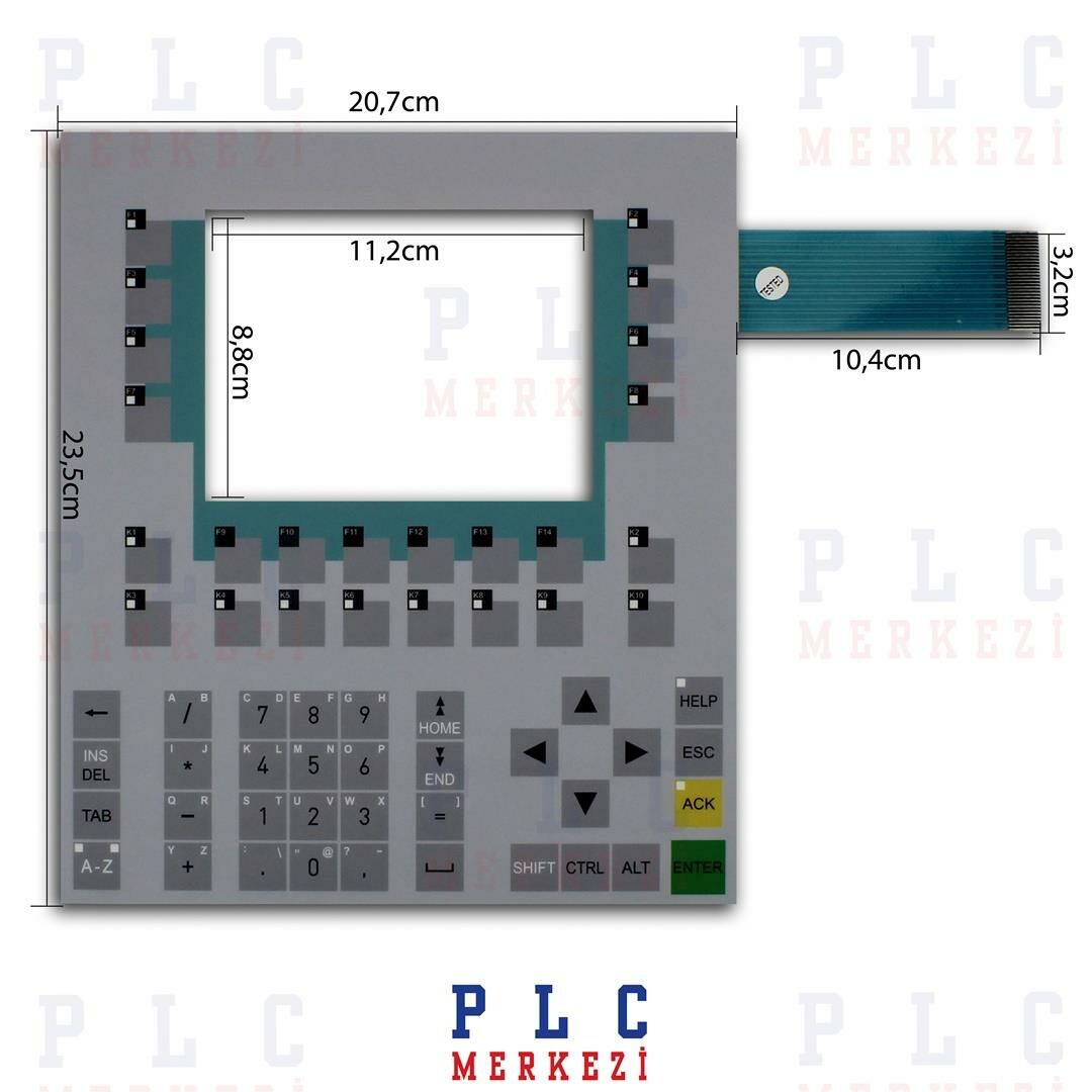 6AV6542-0BB15-2AX0 SIEMENS OP170B BLUE MODE TUŞ TAKIMI, MEMBRAN