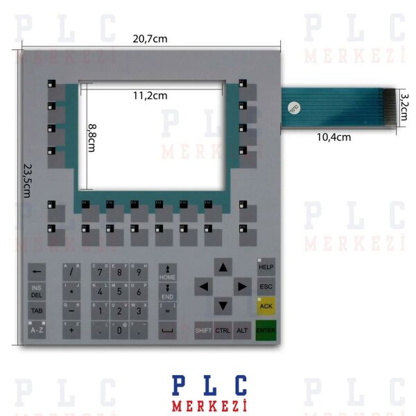 6AV6542-0BB15-2AX0 SIEMENS OP170B BLUE MODE TUŞ TAKIMI, MEMBRAN