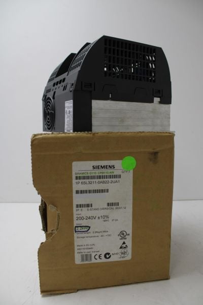 6SL3211-0AB22-2UA1 SIEMENS SINAMICS G110-CPM110 AC DRIVE YENİ KUTU AÇIK