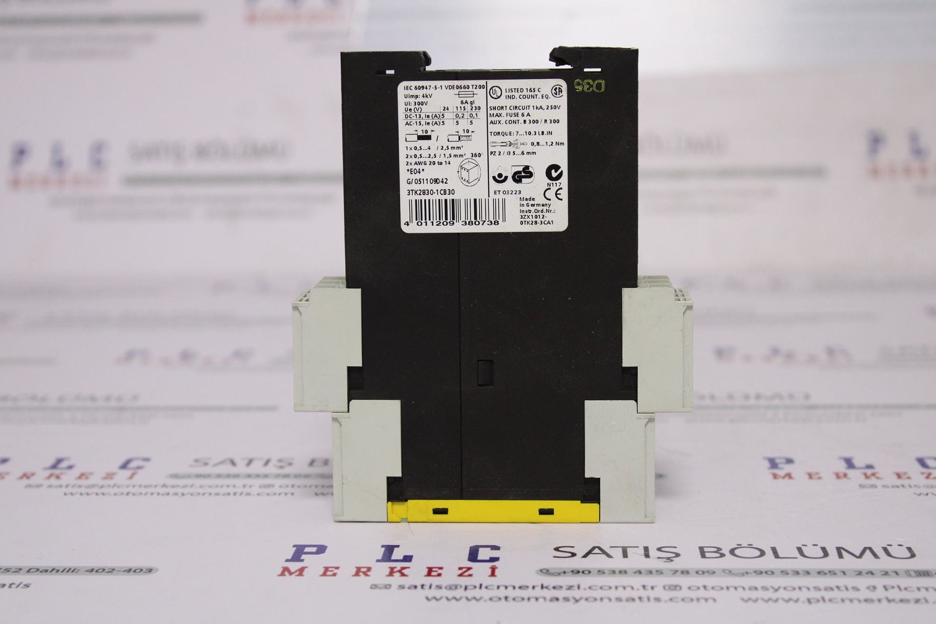 3TK2830-1CB30 SIRIUS (EC) 24 V AC/DC, 22.5 MM SCRE SIEMENS