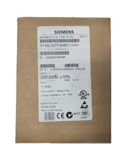 6SL3211-0AB21-1UA1 SINAMICS G110 1,1Kw 6A