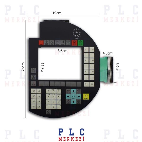 6FC5448-0AA10-0AA0  SIEMENS  HT6 SINUMERIK TUŞ TAKIMI, MEMBRAN