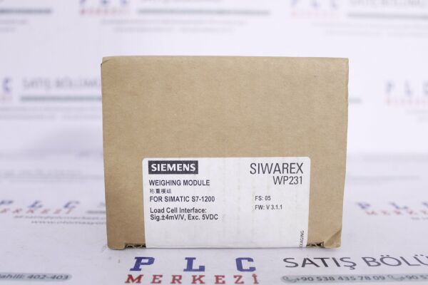 7MH4960-2AA01 S7-1200  SIWAREX WP231  4DI/4DO ÜRT. GARANTİLİ