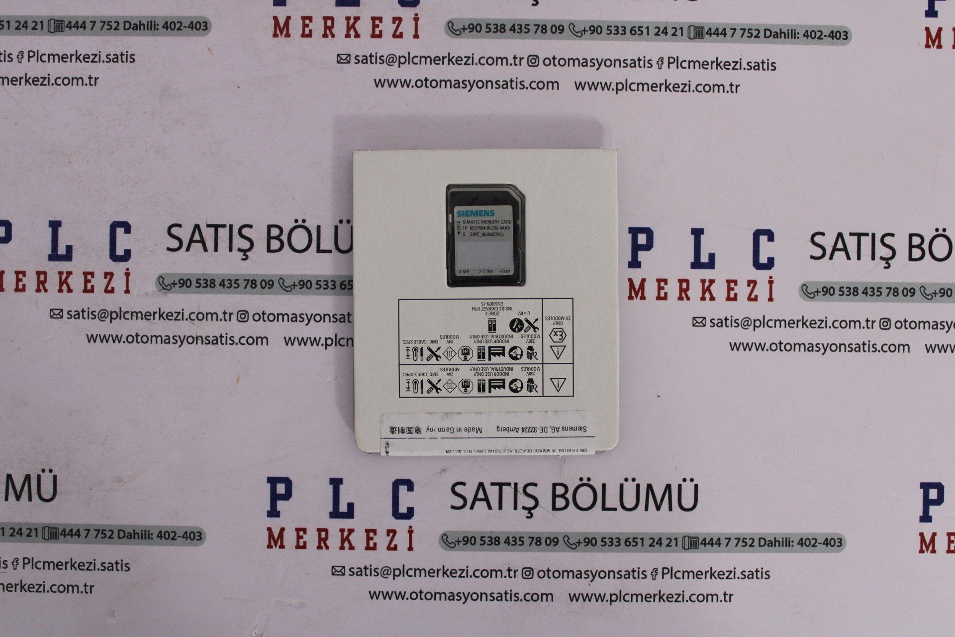 6ES7954-8LC03-0AA0, 6ES7 954-8LC03-0AA0 SIMATIC S7 MEMORY CARD 4 MB ÜRT.GARANTİLİ