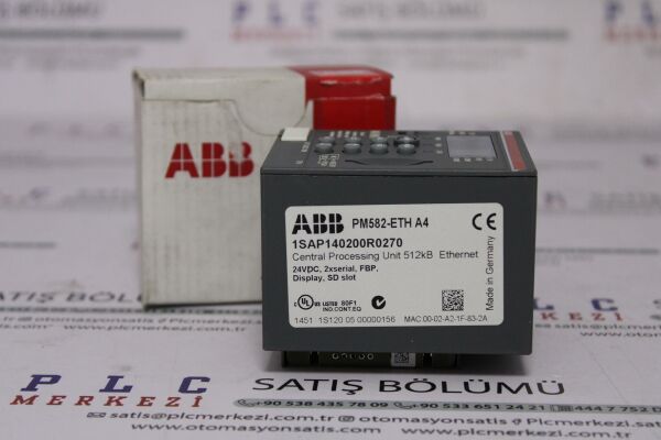 1SAP140200R0270 PM582-ETH AC500 PROG.LOGIC CONTROL