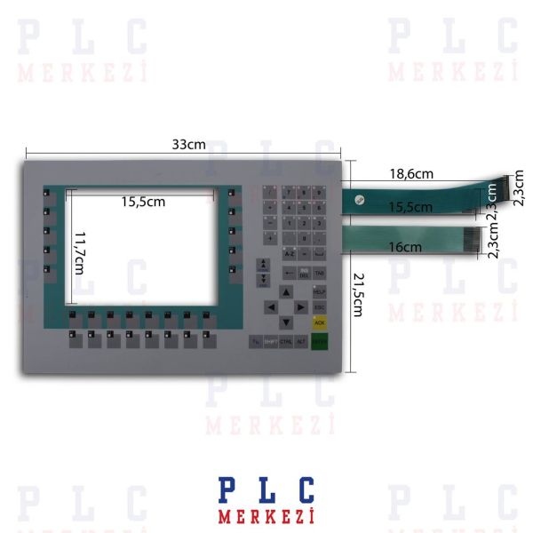 6AV6643-0DB01-1AX2  SIEMENS MP277 8 INC TUŞ TAKIMI, MEMBRAN