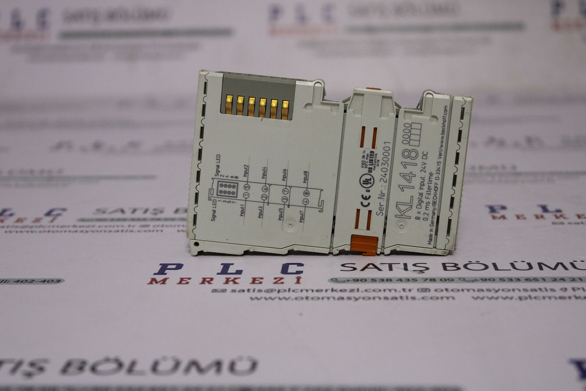 KL1418 8-channel digital input, 24 V DC, 0.2 ms