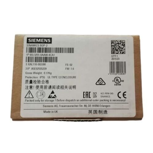 6SL3255-0AA00-4CA1 SIEMENS SINAMICS  G120 BASIC  OPERATOR PANEL (BOP-2) ÜRT. GARANTİLİ