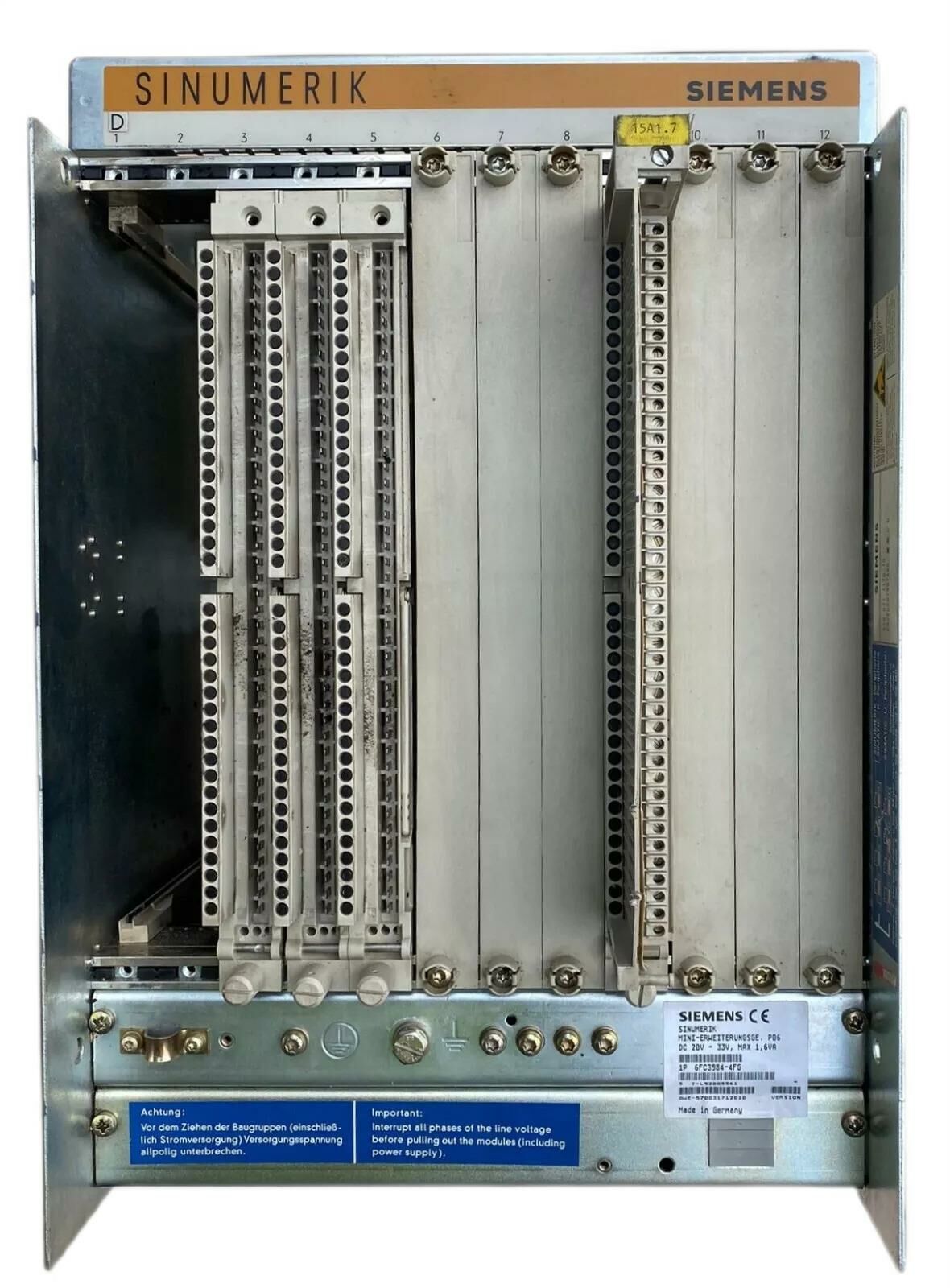 6FC3984-4FG EXTENDING MODULE S5 KULLANILMIS