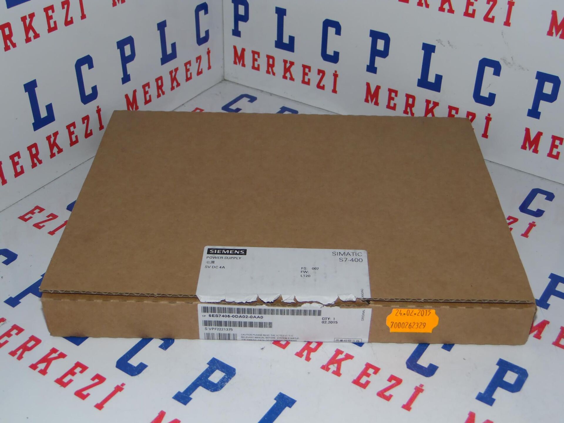 6ES7405-0DA02-0AA0, 6ES7 405-0DA02-0AA0 SIMATIC S7-400, POWER SUPPLY PS 405  4 A, YENİ KUTU AÇIK