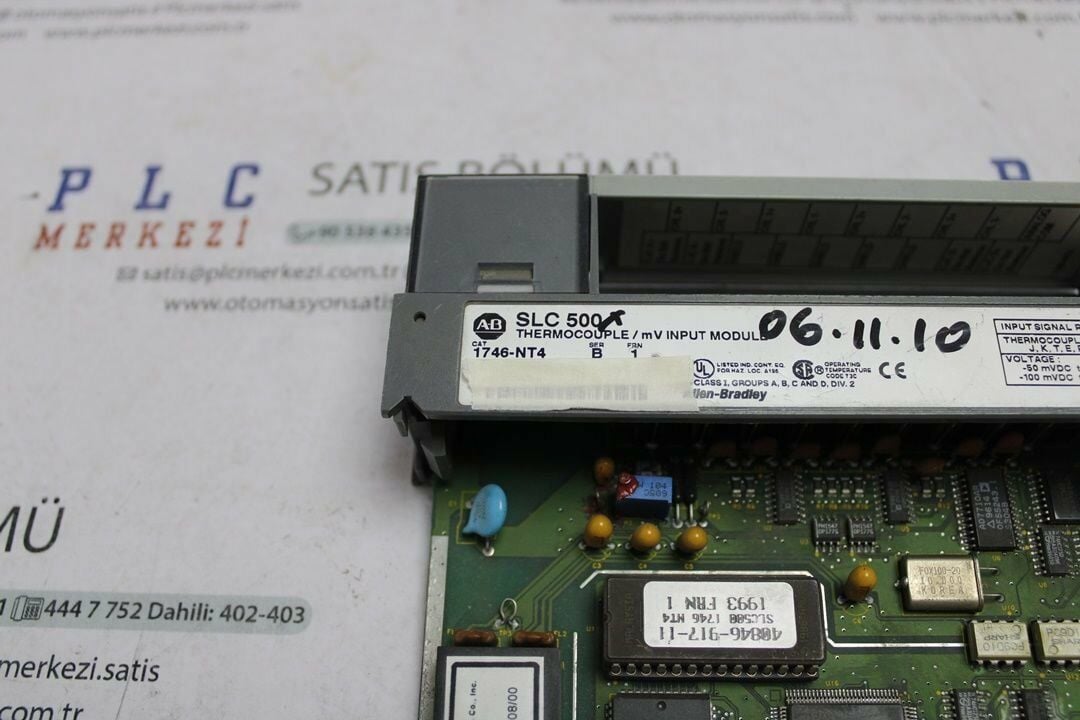 1746-NT4 ALLEN BRADLEY THERMOCOUPLE ANALOG INPUT MODULE 4AI 2.EL
