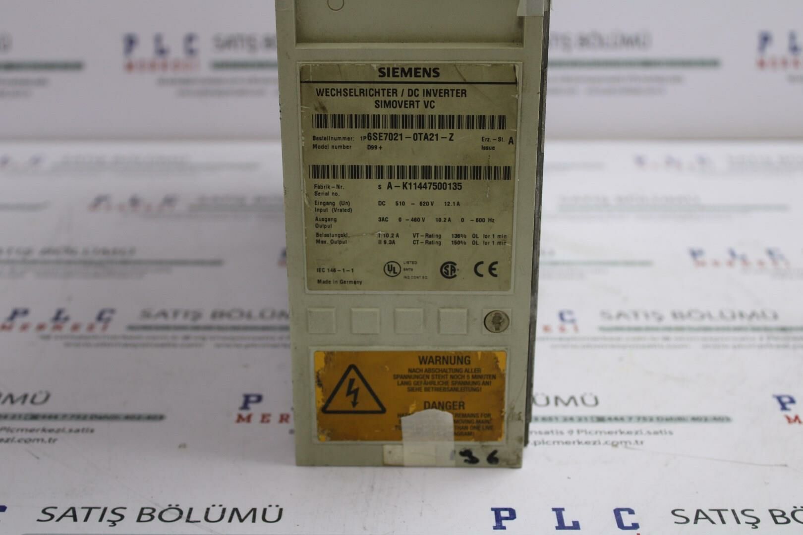 6SE7021-0TA21-Z SIMOVERT MASTERDRIVES SIMOVERT