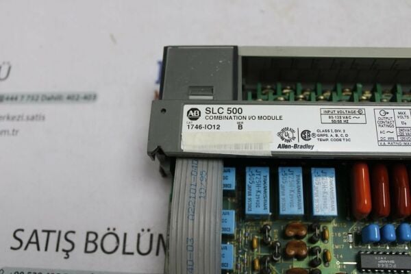 1746-IO12 ALLEN BRADLEY SLC 500 DIGITAL I/O MODULE 6DI/6DO 120VAC 2.EL