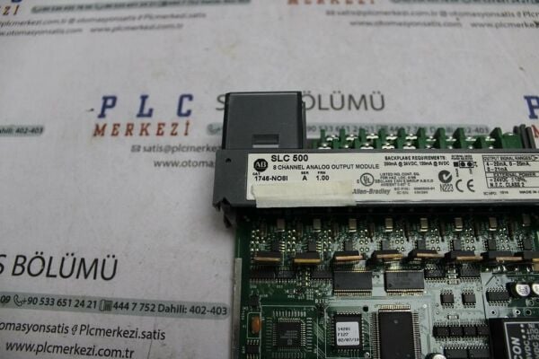 1746-NO8I ALLEN BRADLEY ANALOG OUTPUT MODULE 8AO 2.EL