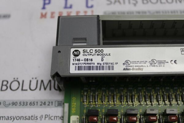 1746-OB16 ALLEN BRADLEY DIGITAL OUTPUT MODULE 16 DO 24 V DC 2.EL