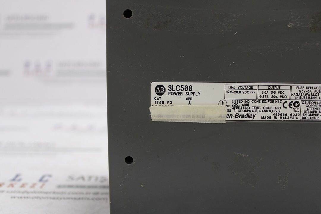 1746-P3 ALLEN BRADLEY POWER SUPPLY 24V DC 3.6A 2.EL