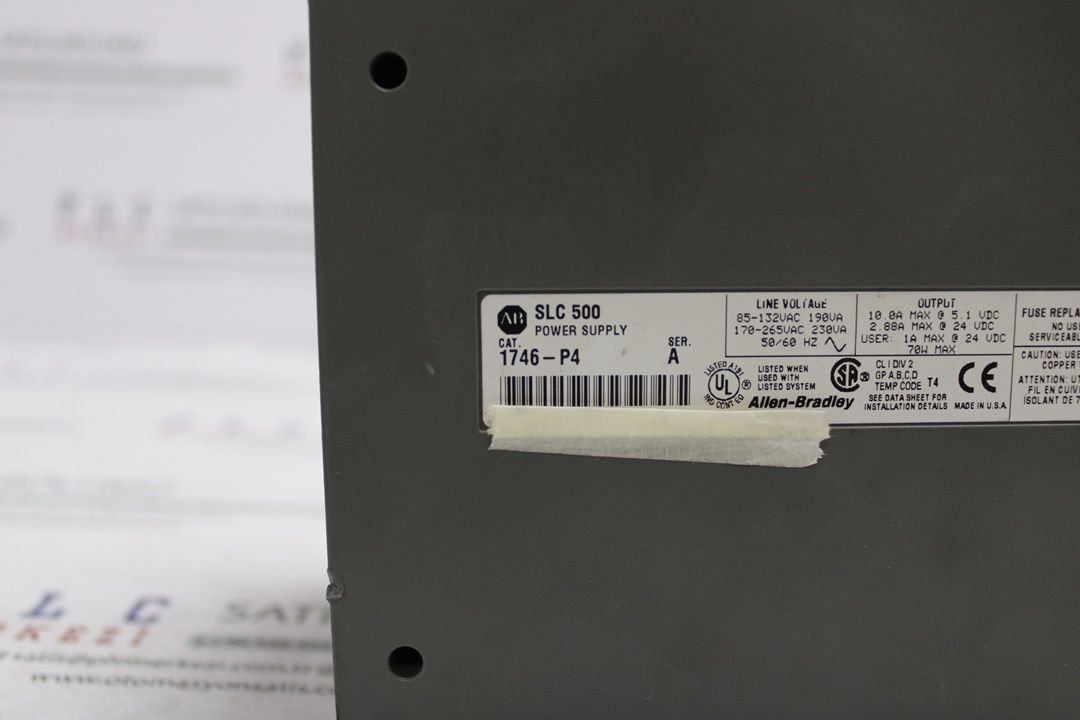 1746-P4 ALLEN BRADLEY POWER SUPPLY MODULE 120/240V AC 10A 2.EL