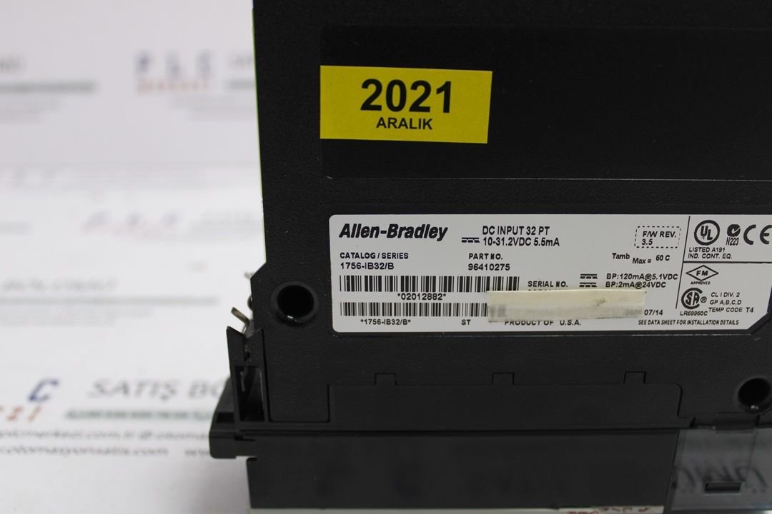 1756-IB32/B ALLEN BRADLEY DIGITAL INPUT MODULE 32DI 12/24V DC 2.EL