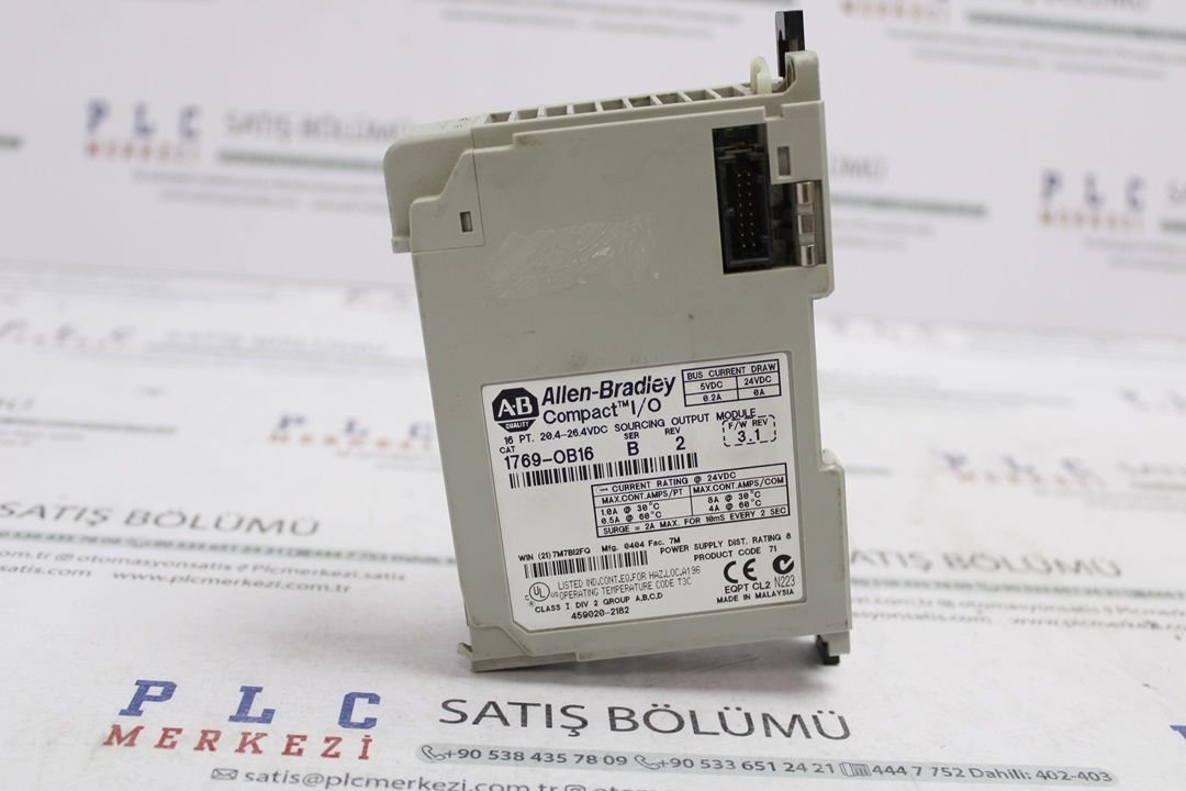 1769-OB16 ALLEN BRADLEY DIGITAL OUTPUT MODULE 16DO 24V DC 2.EL