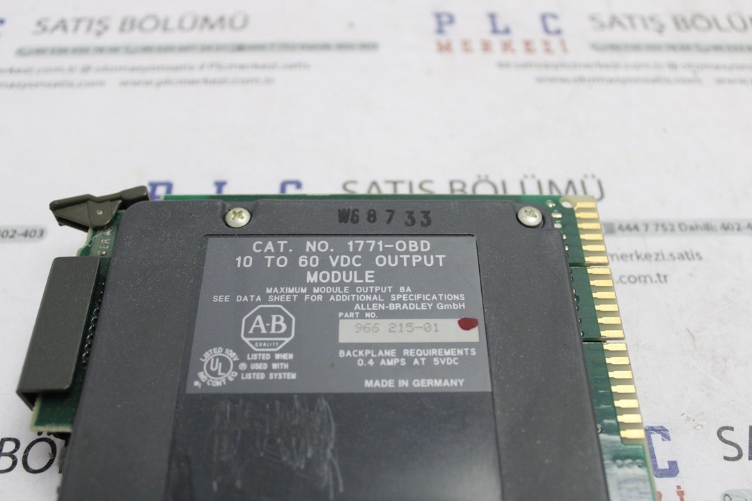 1771-OBD ALLEN BRADLEY DIGITAL OUTPUT MODULE 10-60V DC 2.EL