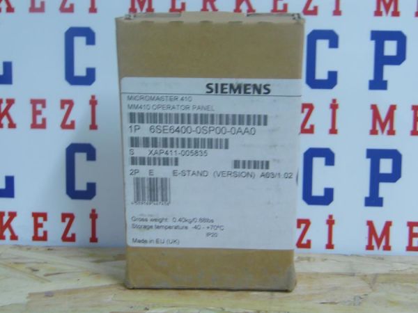 6SE6400-0SP00-0AA0 MICROMASTER 410 OPERATOR PANEL