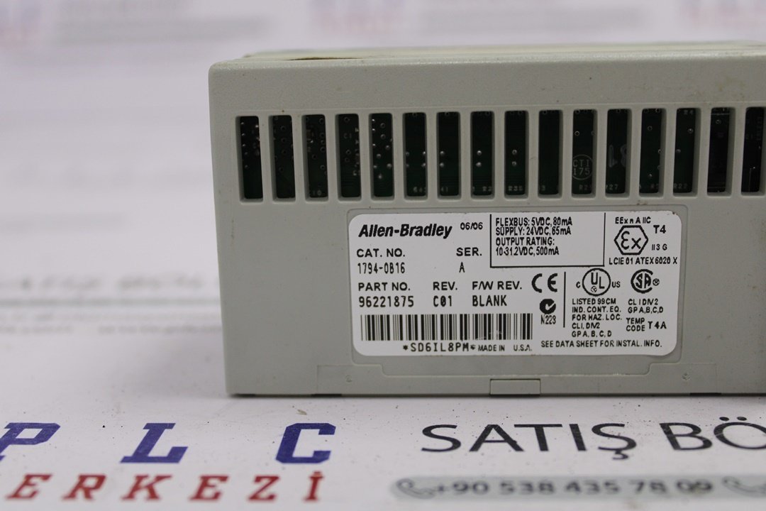 1794-OB16 ALLEN BRADLEY DIGITAL  I/O MODULE 16 POINT 24V DC 2.EL