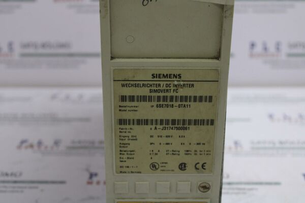 6SE7018-0TA11 SIMOVERT MASTERDRIVES