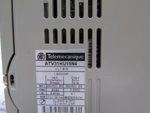 ATV31HU15N4 SPEED DRIVE 3 PHASE IN 500Hz OUT 1.5kW 400V 6.4A 2.EL