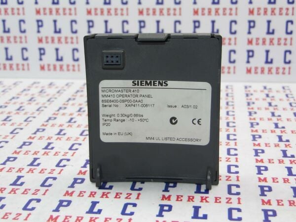 6SE6400-0SP00-0AA0 MICROMASTER 410 YENİ KUTU KAPAL