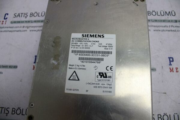 6SE6400-3CC01-0BD3 MICROMASTER 4 SIEMENS
