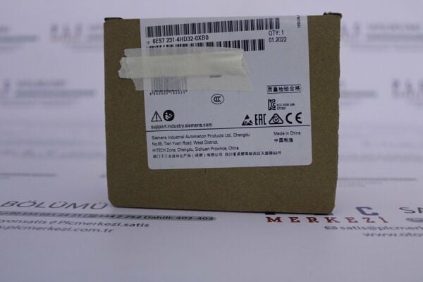 6ES7231-4HD32-0XB0, 6ES7 231-4HD32-0XB0  ANALOG INPUT MODULE  SM 1231, 4AI YENİ KUTU KAPALI