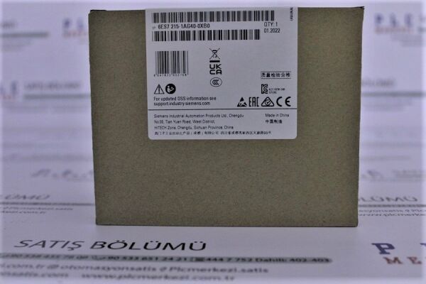 6ES7215-1AG40-0XB0, 6ES7 215-1AG40-0XB0  SIMATIC S7-1200 CPU 1215C 24V DC YENİ KUTU KAPALI