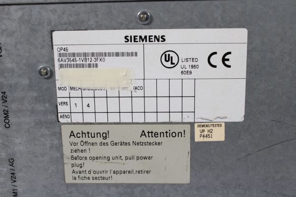 6AV3545-1VB12-3FX0, 6AV3 545-1VB12-3FX0 OPERATOR PANEL  OP45 2.EL