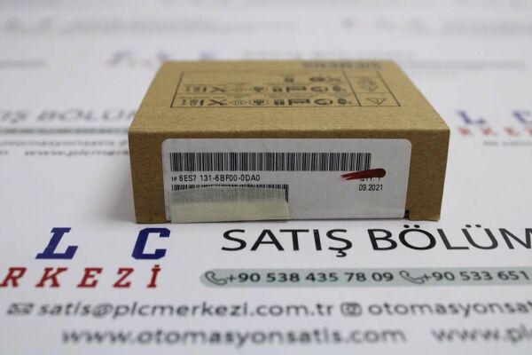 6ES7131-6BF00-0DA0, 6ES7 131-6BF00-0DA0  SIMATIC ET 200SP, DIGITAL INPUT MODULE, 8 DI ÜRT.GARANTİLİ